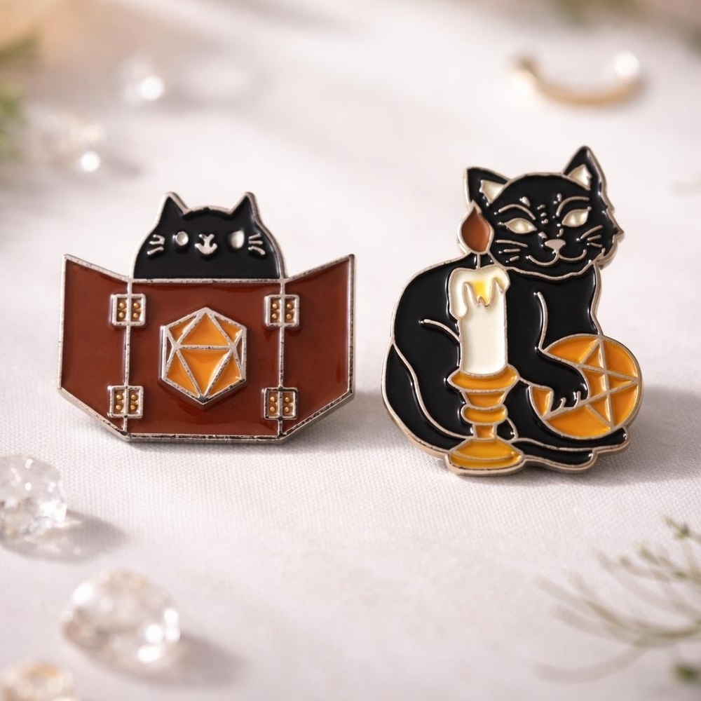 Enamel Cat Pins